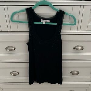 Calvin Klein sparkle sequined tank